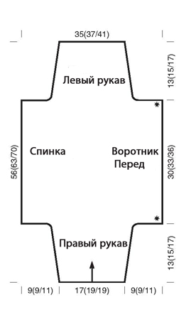 Жилет болеро одним полотном схема