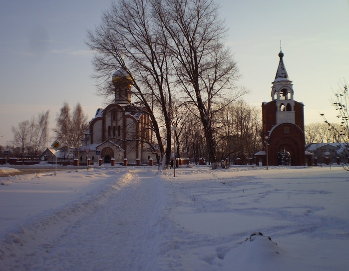 Зимний храм Успения Пресвятой Богородицы зима