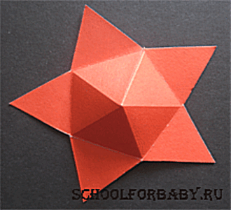 Как сделать из бумаги большую трехмерную звезду