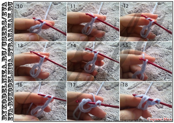 Как вязать волшебное кольцо Амигуруми крючком/How to crochet a magic circle loop in 