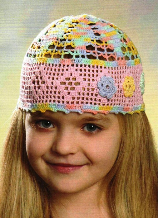 Вязаные шапки для девочек