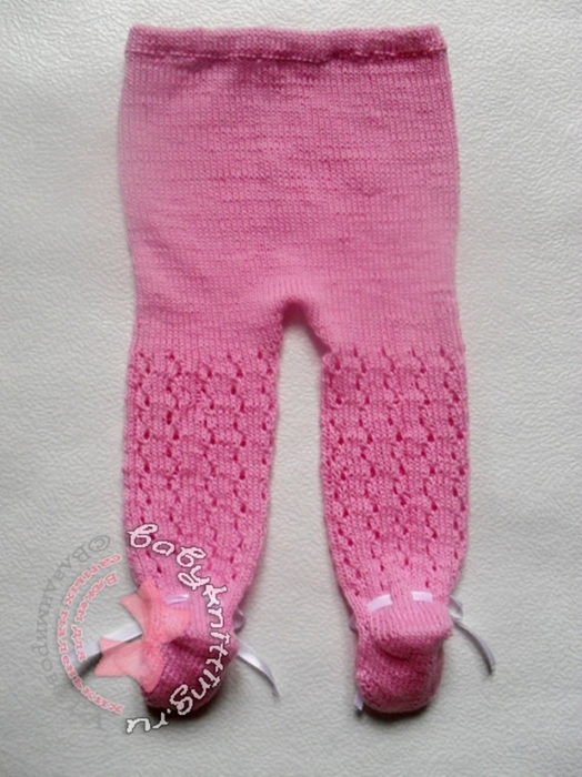 Вязание ползунков для новорожденных спицами с описанием | Хобби и рукоделие