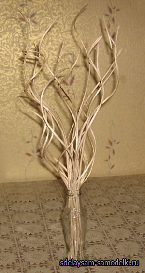Ветки природные ива №23 набор веток для вазы