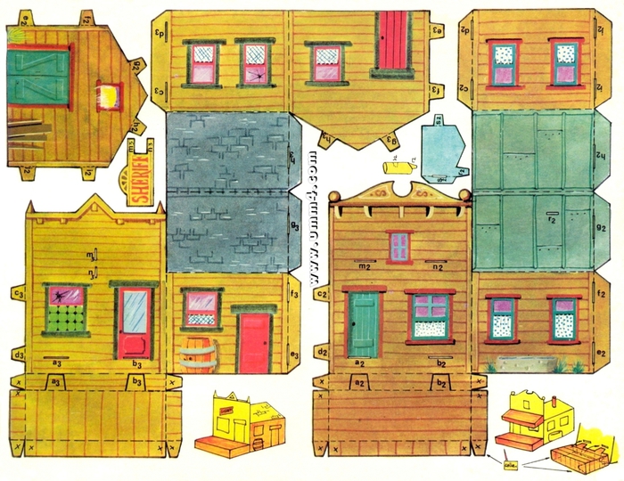 Простая схема одноэтажного домика