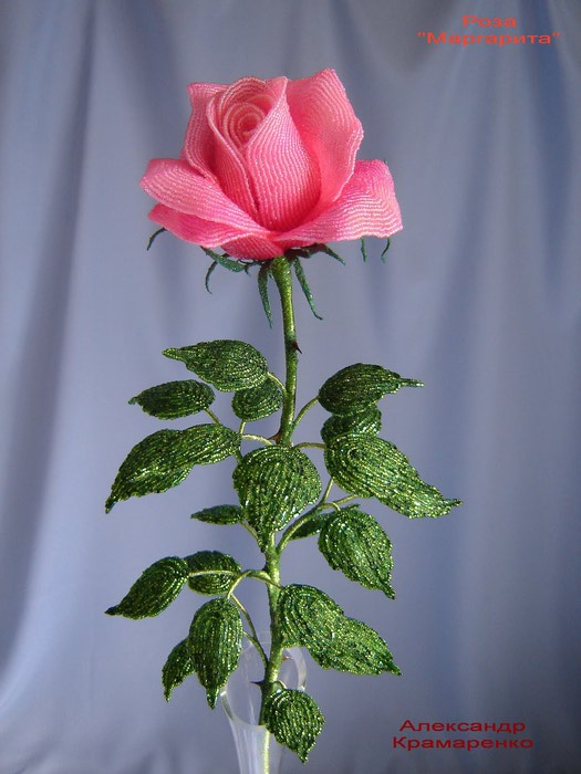 Розы Из Бисера Фото