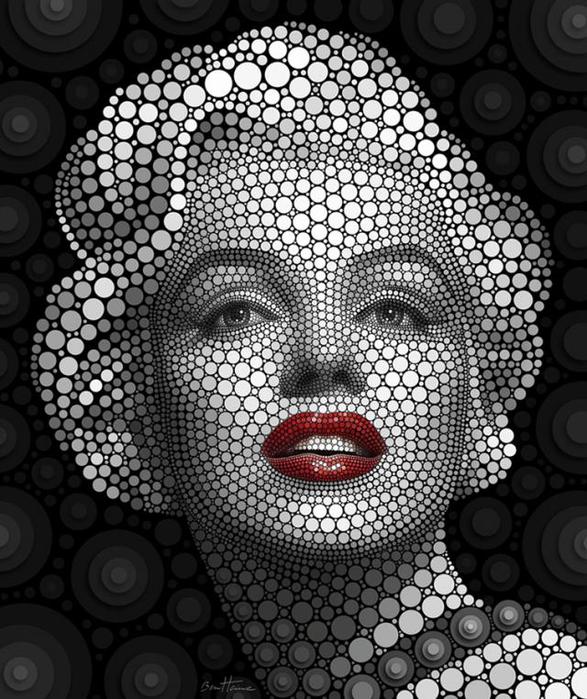 -ben-heine-Marilyn Monroe (587x700, 104Kb)