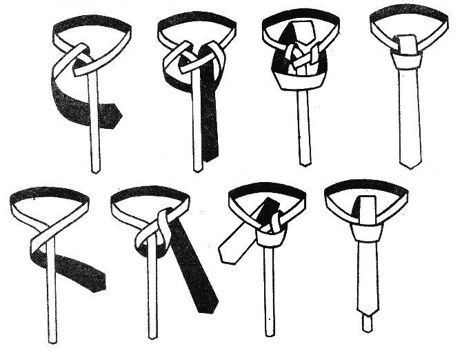 Как завязывать галстук тонкий