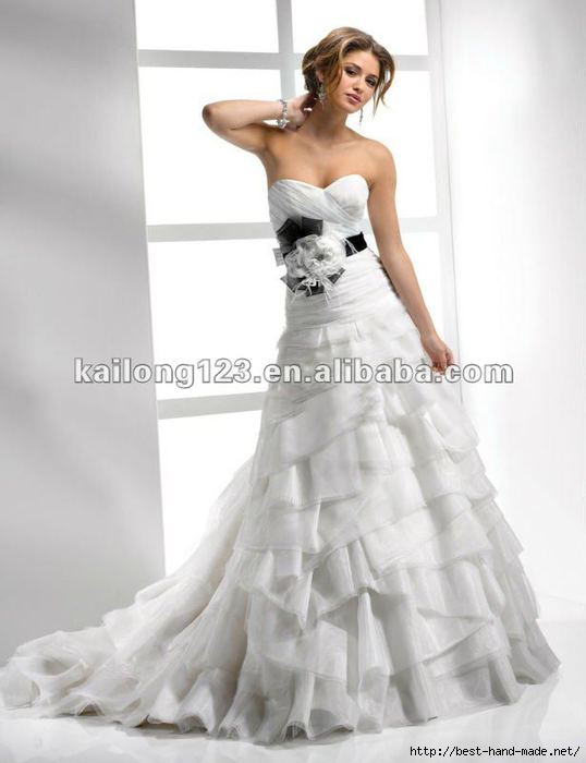 Modern-Sweetheart-Strapless-A-line-Chapel-Train-White-Tiered-Ruffle-Flower-Sash-Belt-Organza-Wedding-Dress (538x700, 102Kb)