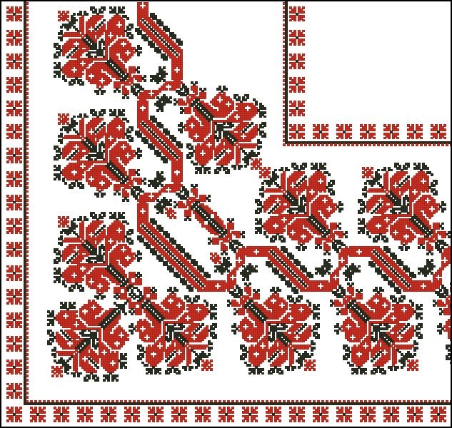 Вышивка крестом орнаменты схемы