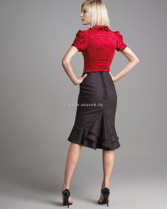 Длинная летняя юбка с воланами (Шитье и крой)