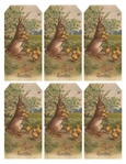  Easter bunny & chicks tags (540x700, 307Kb)