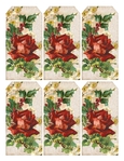  Gift tags ~ Christmas rose ~ lilac-n-lavender (540x700, 330Kb)