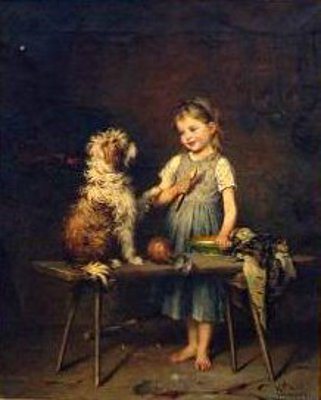 h-hirt-interior-with-young-girl-and-her-dog (321x400, 21Kb)