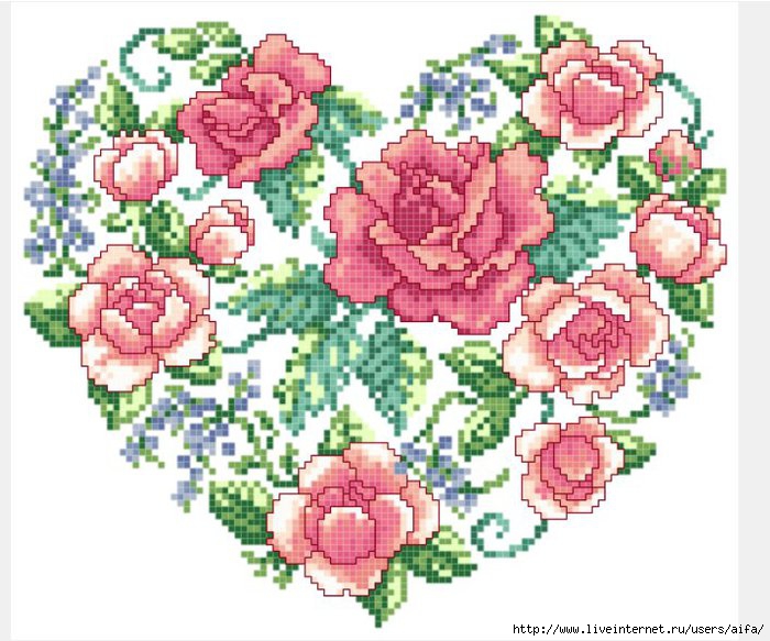Heart of Roses 80.000 (700x583, 236Kb)