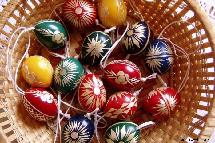 пасхальные яйца декор соломкой (6) (700x466, 236Kb)