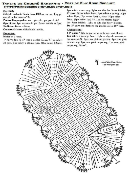 Tapete Oval Croche Barbante - Graf.. RoseCrochet (526x700, 217Kb)