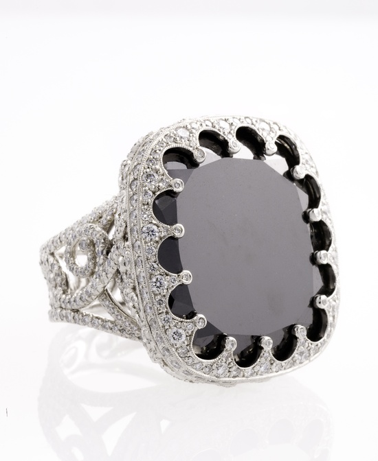 Gold and Diamond Black Diamond Lola Ring by Erica Courtney (550x672, 77Kb)