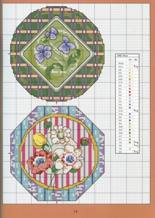 Отличный журнал вышивки Marie Barber - Cross-Stitch Florals (9) (500x700, 289Kb)