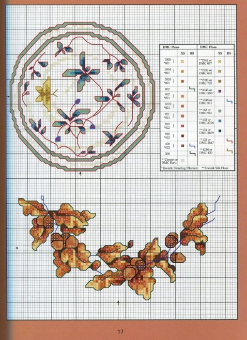 Отличный журнал вышивки Marie Barber - Cross-Stitch Florals (11) (510x700, 303Kb)