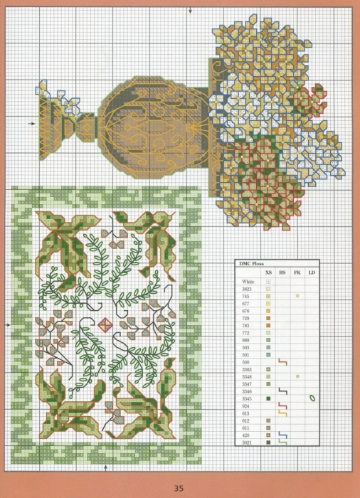 Отличный журнал вышивки Marie Barber - Cross-Stitch Florals (29) (506x700, 313Kb)