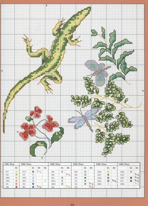 Отличный журнал вышивки Marie Barber - Cross-Stitch Florals (33) (505x700, 289Kb)