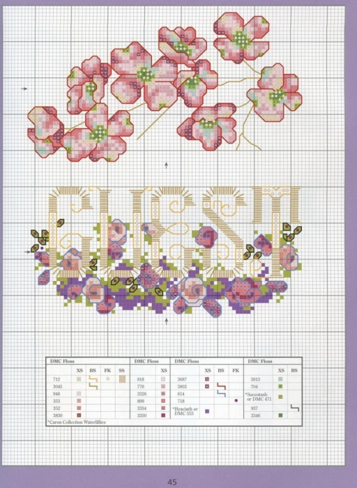 Отличный журнал вышивки Marie Barber - Cross-Stitch Florals (39) (512x700, 274Kb)