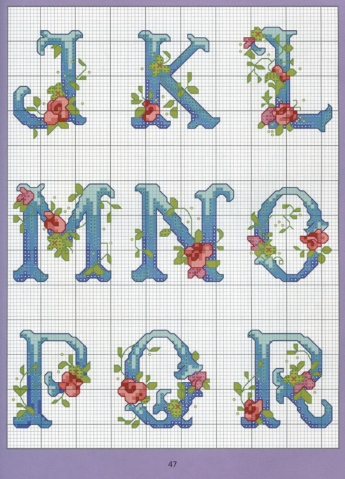Отличный журнал вышивки Marie Barber - Cross-Stitch Florals (41) (504x700, 288Kb)