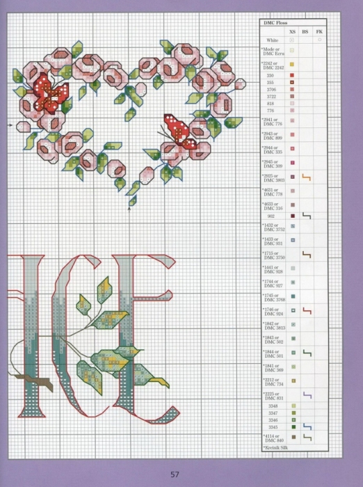 Отличный журнал вышивки Marie Barber - Cross-Stitch Florals (51) (522x700, 268Kb)