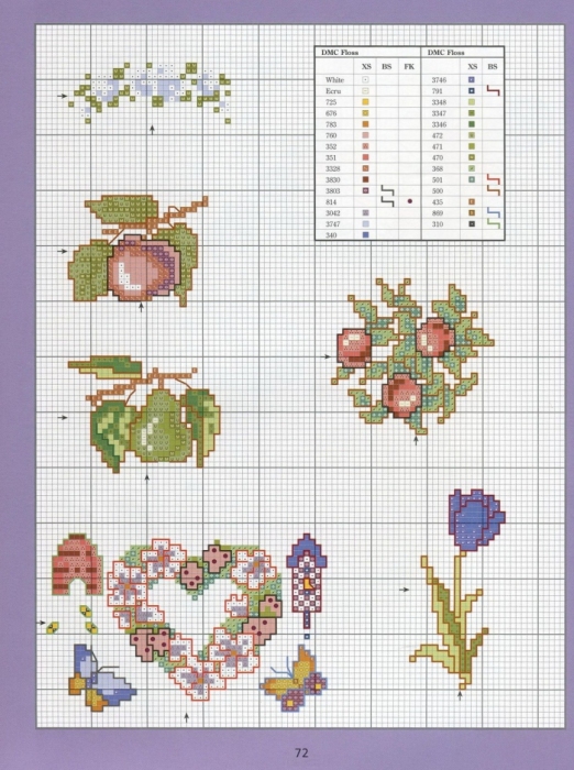 Отличный журнал вышивки Marie Barber - Cross-Stitch Florals (66) (522x700, 270Kb)