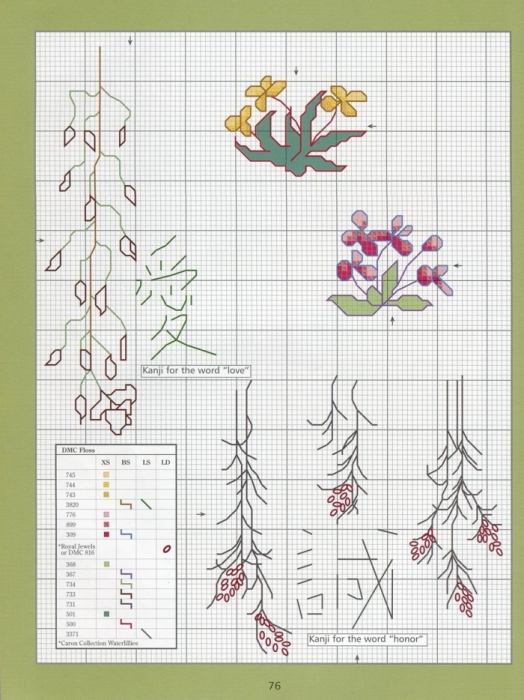 Отличный журнал вышивки Marie Barber - Cross-Stitch Florals (70) (524x700, 258Kb)
