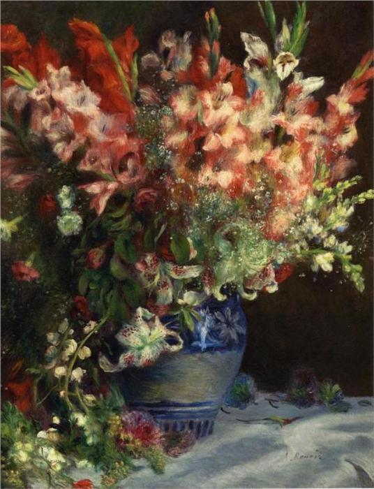 Gladiolas  , 1874-1875 (536x700, 67Kb)