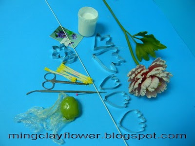 make clay flowers, ทำดอกไม้ดินโบตั๋น,Thai clay flowers_04 (400x300, 27Kb)