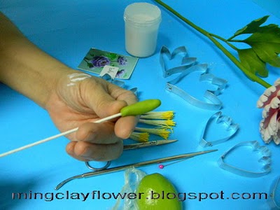 make clay flowers, ทำดอกไม้ดินโบตั๋น,Thai clay flowers_06 (400x300, 28Kb)