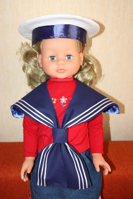 Детский новогодний костюм моряка для мальчика своими руками, мастер-класс.