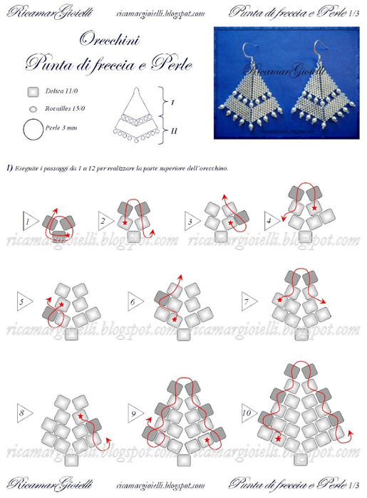 Tutorial Orecchini Punta di freccia e Perle-1 (515x700, 231Kb)