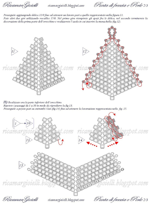 Tutorial Orecchini Punta di freccia e Perle-2 (515x700, 207Kb)