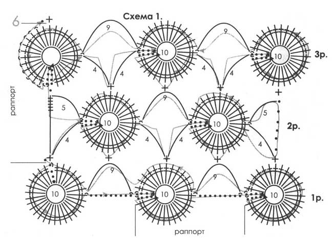 Погоны крючком схема