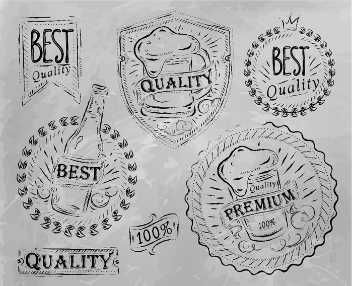Vintage labels beer and coffee 3 (700x568, 267Kb)
