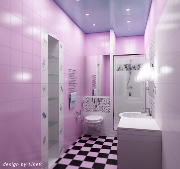 Сиреневые Ванные Комнаты Дизайн Фото
