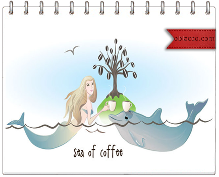 кофе и море