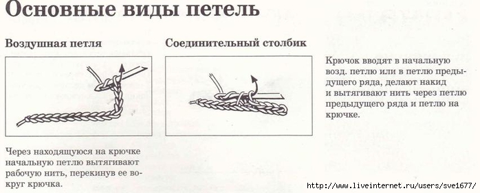 Схема соединительный столбик крючком