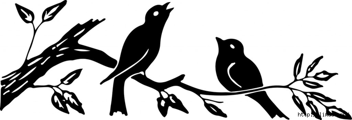 Silhouette-Image-Birds-on-Branch-GraphicsFairy1-1024x349 (700x238, 69Kb)