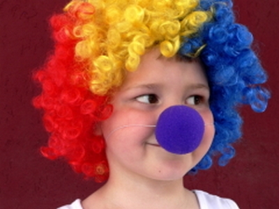 сделать парик клоуна