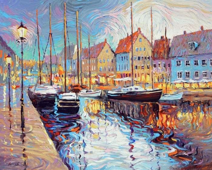 evening_reflection_by_spirosart-d6fkqxd (700x563, 409Kb)