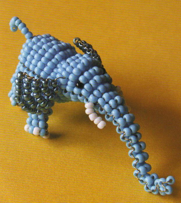 Объемный дракон из бисера: мастер-класс. Схема плетения дракончи�ка из бисера для начинающих