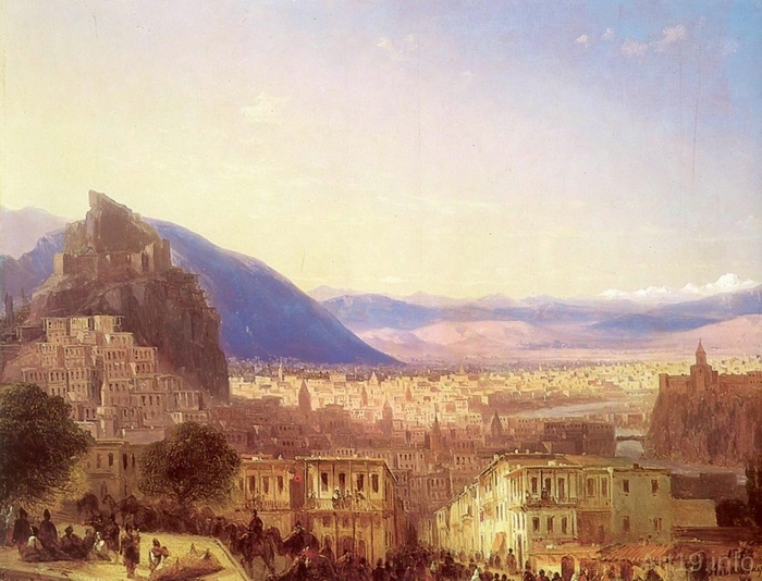 Вид на Тифлис. 1868 год (700x534, 267Kb)