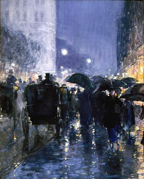 Rainy Night (461x573, 221Kb)