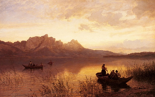Drachenwand On The Mondsee (632x398, 270Kb)