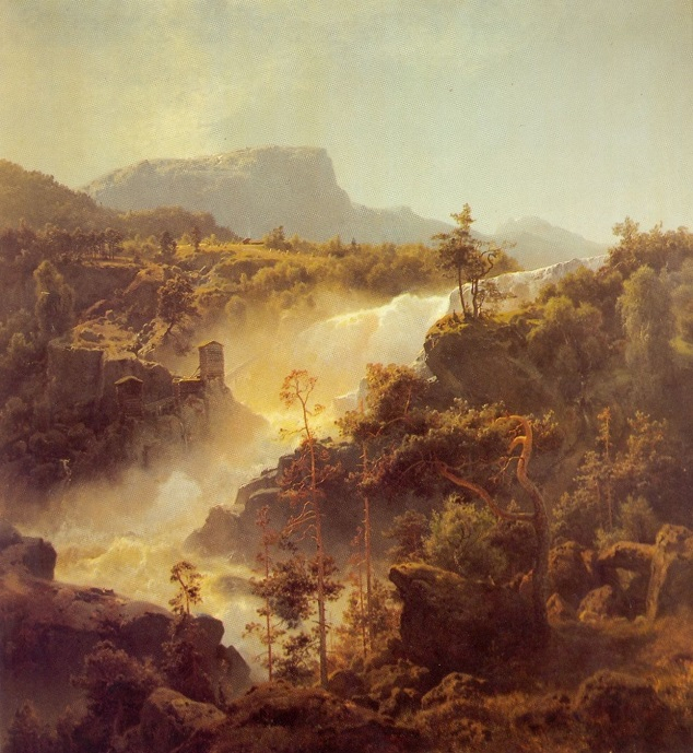 Tessefossen I Vg I Middagsbelysning (634x689, 419Kb)