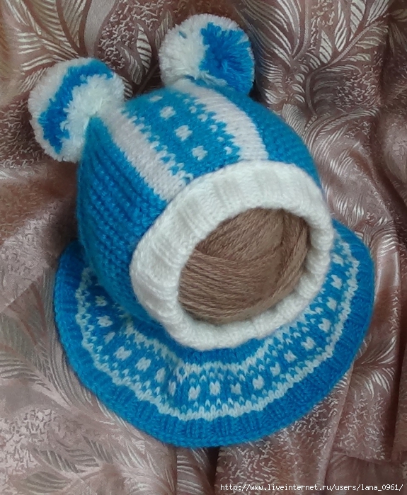 Сандалики спицами.Knitting booties for the baby